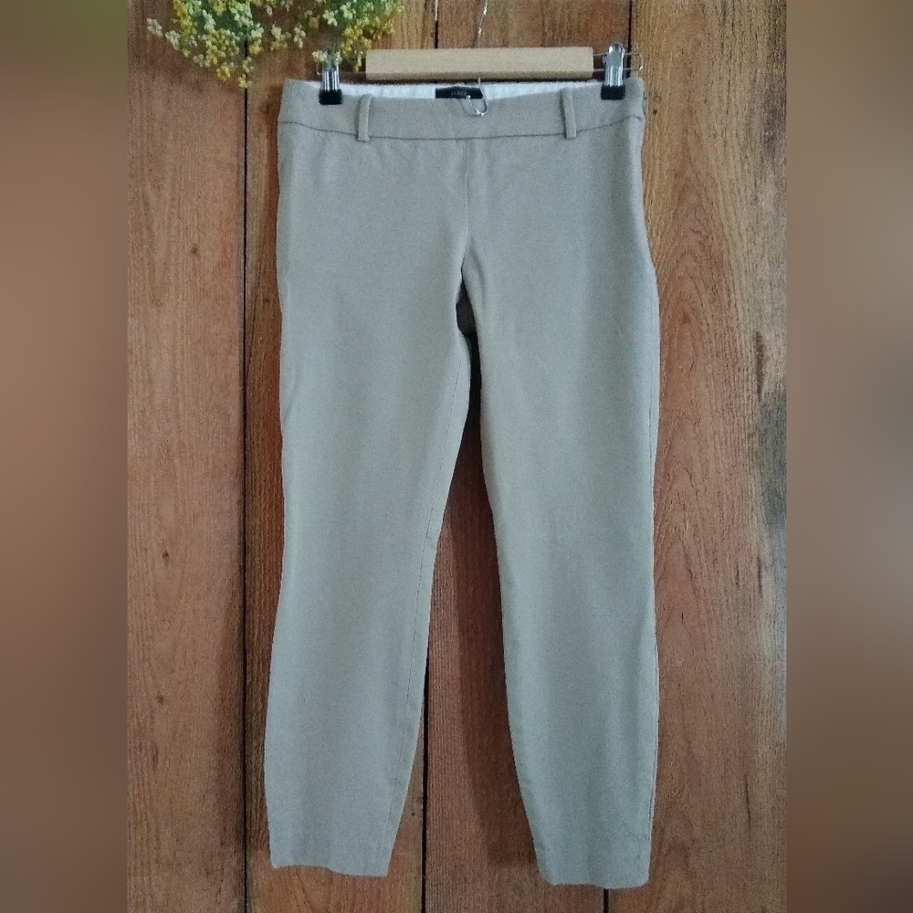 J Crew Minnie cropped ankle khaki stretch pants size 0 XS